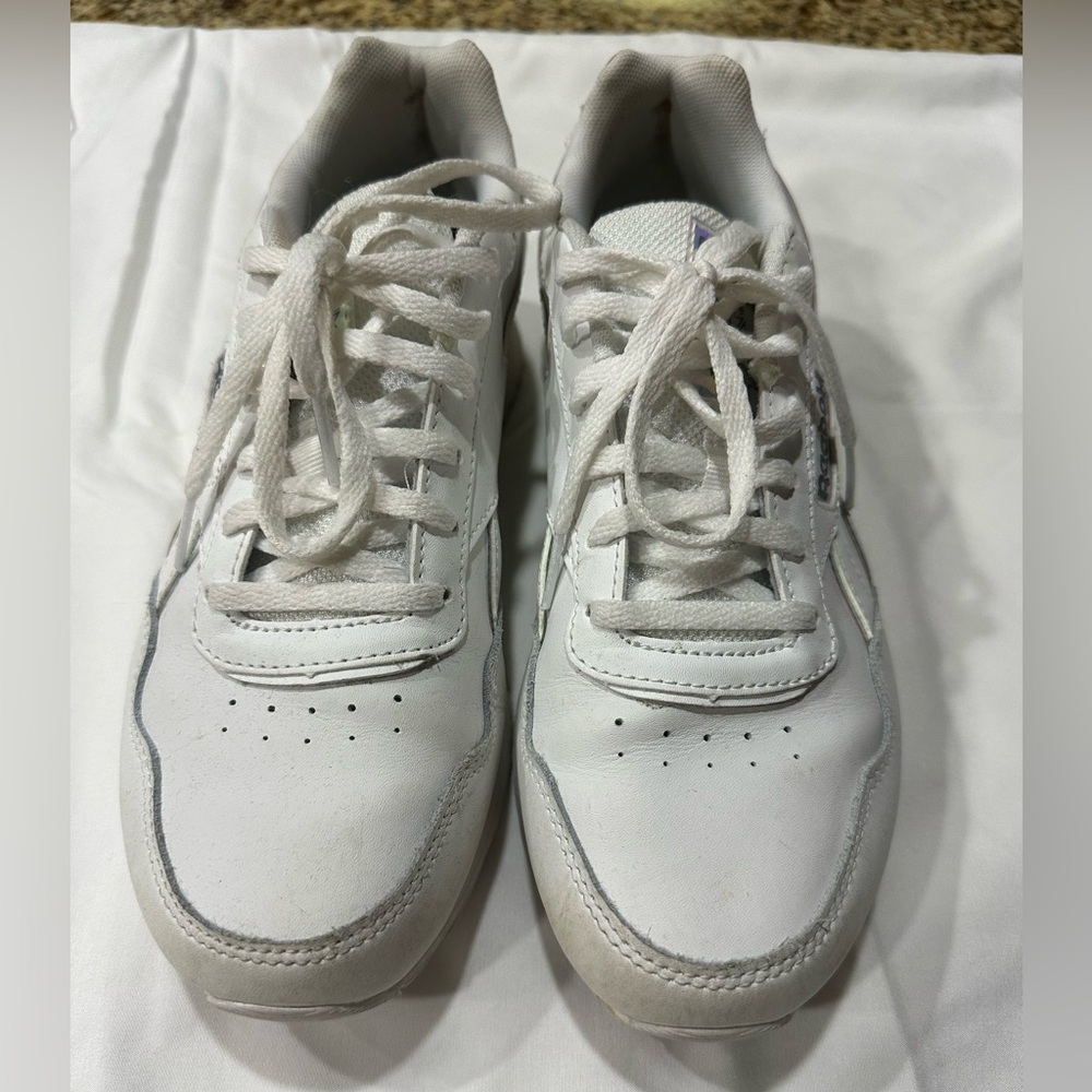 White Reebok throwback sneaker